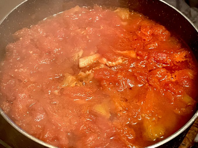 豚と白菜のミルフィーユトマト鍋、超うめえ… 