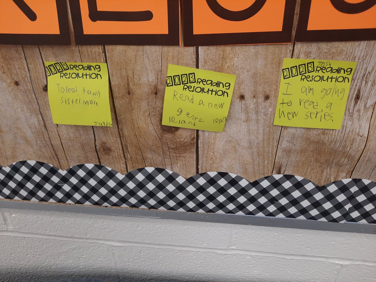 MrsBowenReads's tweet photo. Our 3rd, 4th, and 5th grade Tigers have some awesome reading resolutions for 2023. What's your reading resolution? #fcpsreads @fcpsmedia https://t.co/aTPEYX2loV