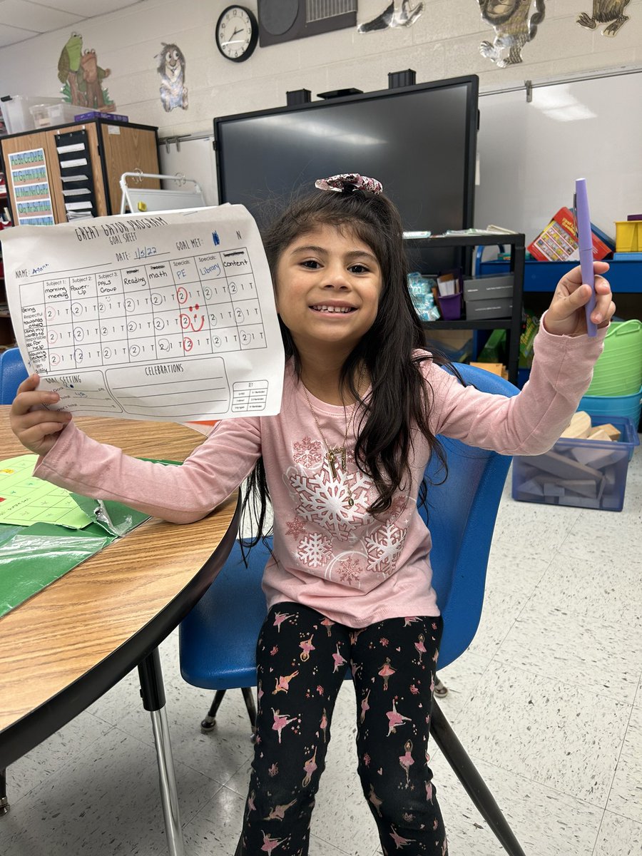This girl had a perfect day and earned her check in prize…all in one day!!!  So proud of her!!! @mskellyGUI <a href="/GuilfordEle/">Guilford Elementary School</a>