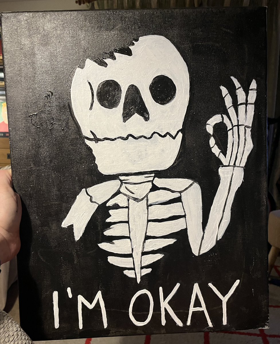 Just painted my new teams background. 
#mentalhealth