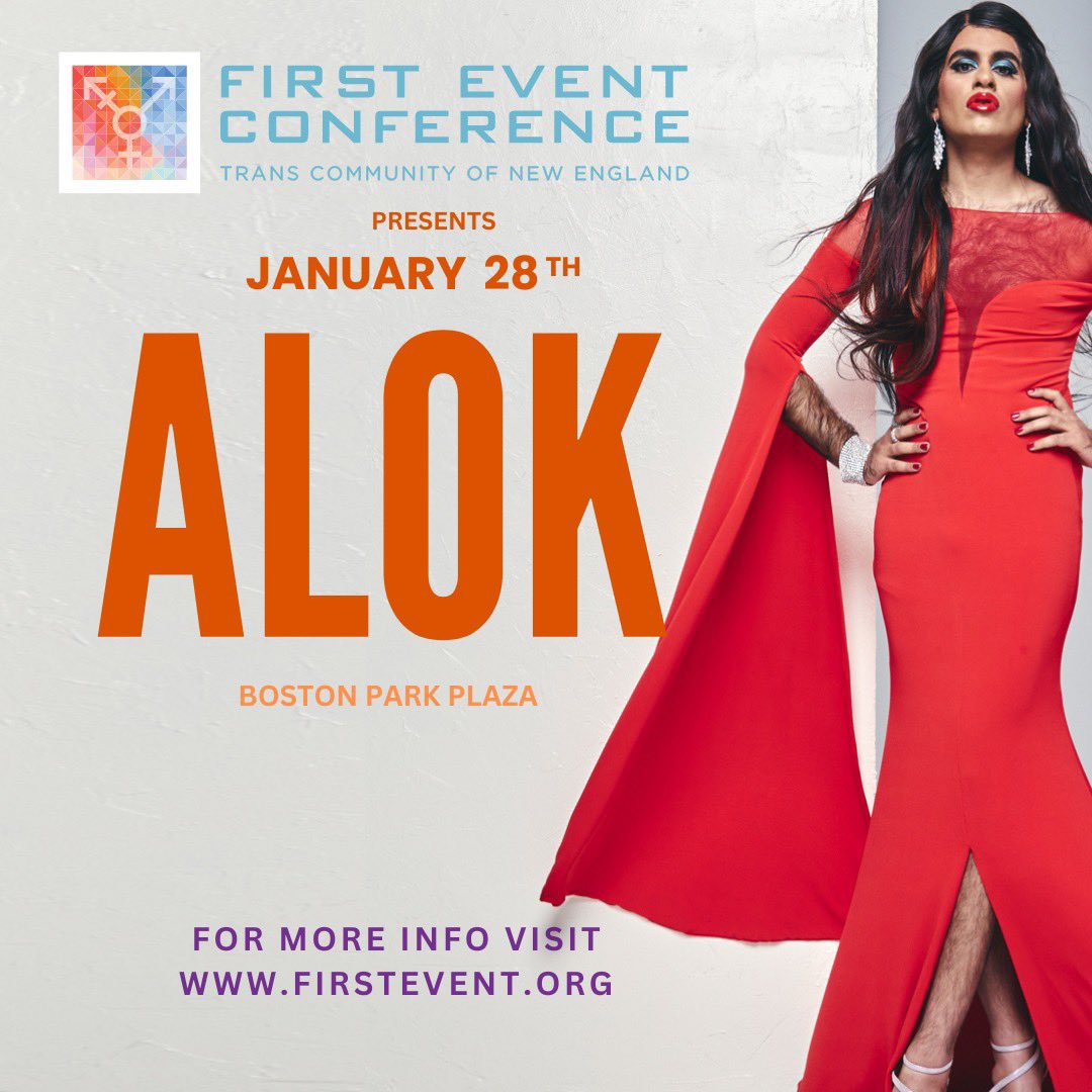 Our 2023 Keynote Speaker will be the internationally acclaimed ALOK (they/them). Author, poet, comedian, and public speaker, ALOK is a mixed-media artist whose work explores themes of trauma, belonging, and the human condition.  firstevent.org/registration/ facebook.com/AlokVMenon