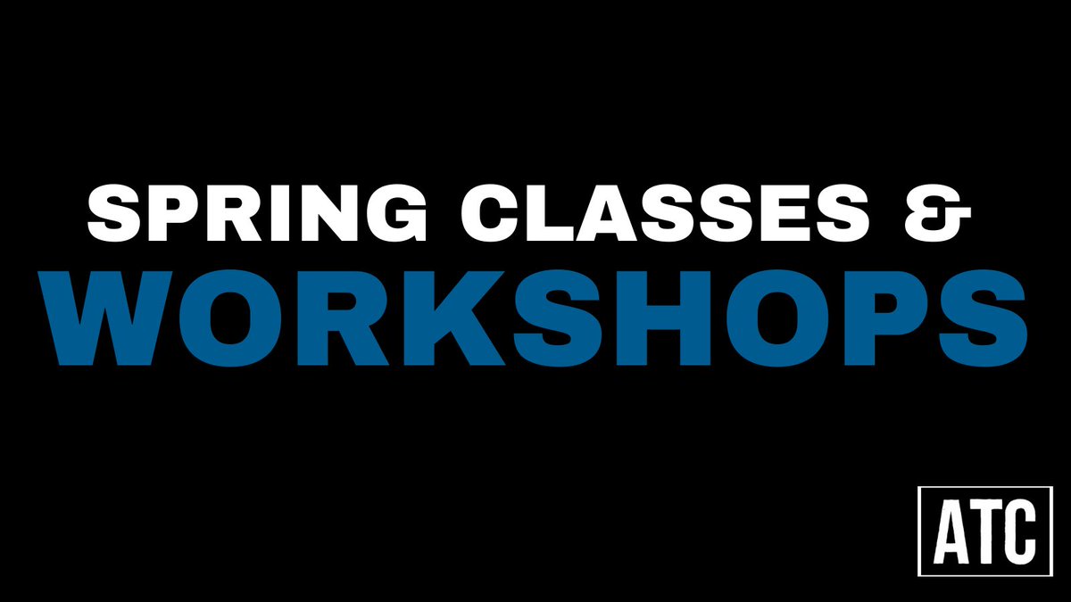 A new year means more opportunities to train at ATC!

Check out our Spring classes and workshops here: bit.ly/ATCSpring23