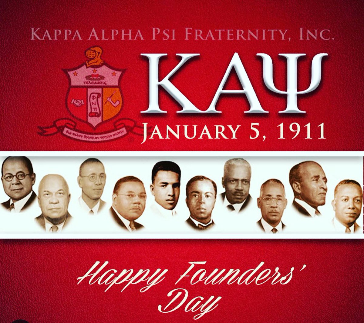 Happy Founders’ Day to the Men of Kappa Alpha Psi Fraternity, Inc. on on January 5, 1911 at Indiana University Bloomington. #καψ #φνπ #kappaalphapsi #foundersday