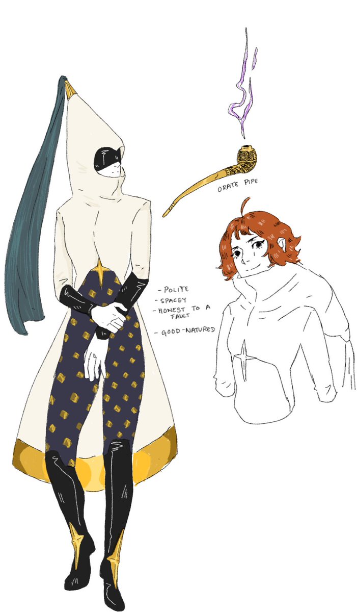 illustrationlex's tweet photo. Ilanth, my kinda weird cleric. She follows the same god as Woe and Wail, the Star in the Darkness, and he has.... weird devotees. https://t.co/ojxCHRy1dK