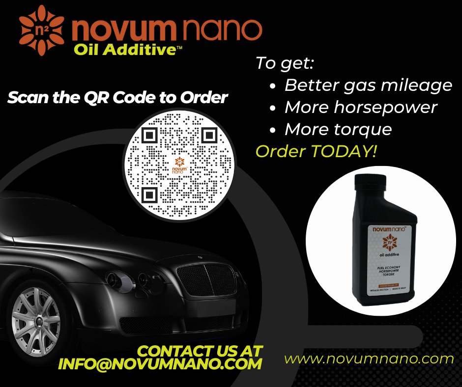 NovumNano's tweet image. #novumnano #oiladditive #gasmileage