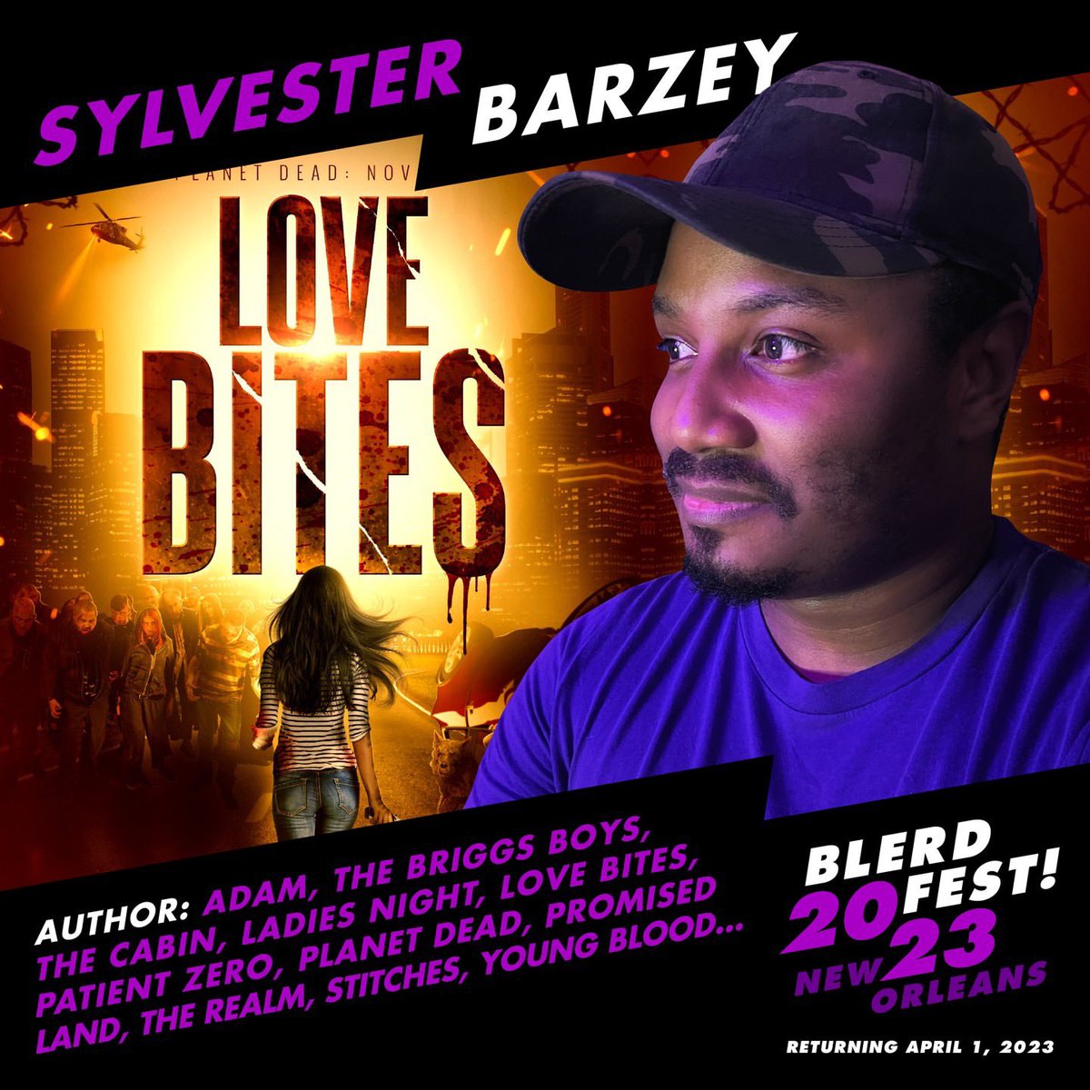 SylvesterBarzey's tweet photo. One of my goals this year was to speak on more panels and guess who got asked to one in New Orleans!!!

I can’t wait to tear it up at @blerdfestnola this year, make sure you get your tickets, we taking over the Big Easy

https://t.co/ubEJo28w5A https://t.co/aHb5sCaxmW
