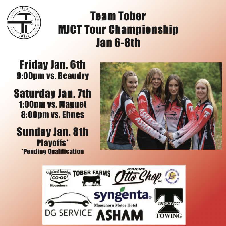 team_tober's tweet photo. We are excited to have qualified for the @mjctmedia Tour Championship at the @HCCofWinnipeg this weekend. This is our last event before the U20 Provincials from January 17th-21st. #TeamAsham https://t.co/BWI4rJsuAE