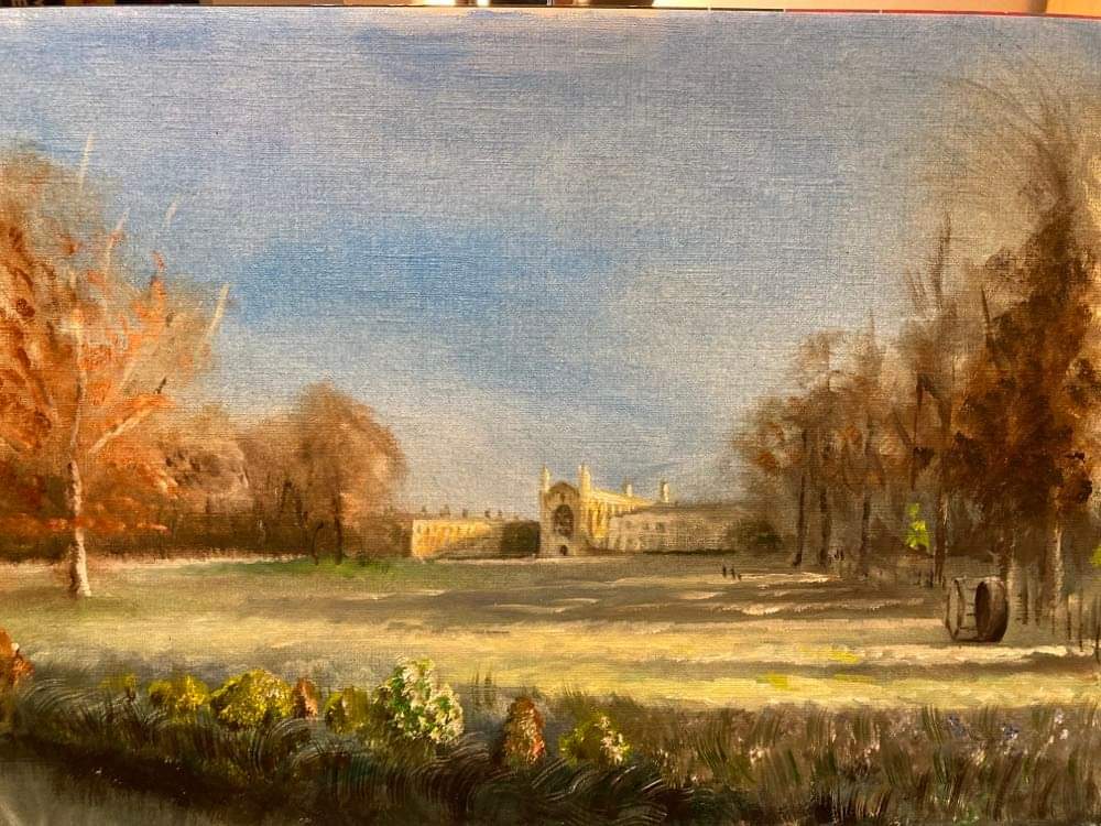MusingsPenguin's tweet photo. Well it's taken a few years but I've finally got round to painting Kings College @Cambridge_Uni https://t.co/41MCUa3gPw