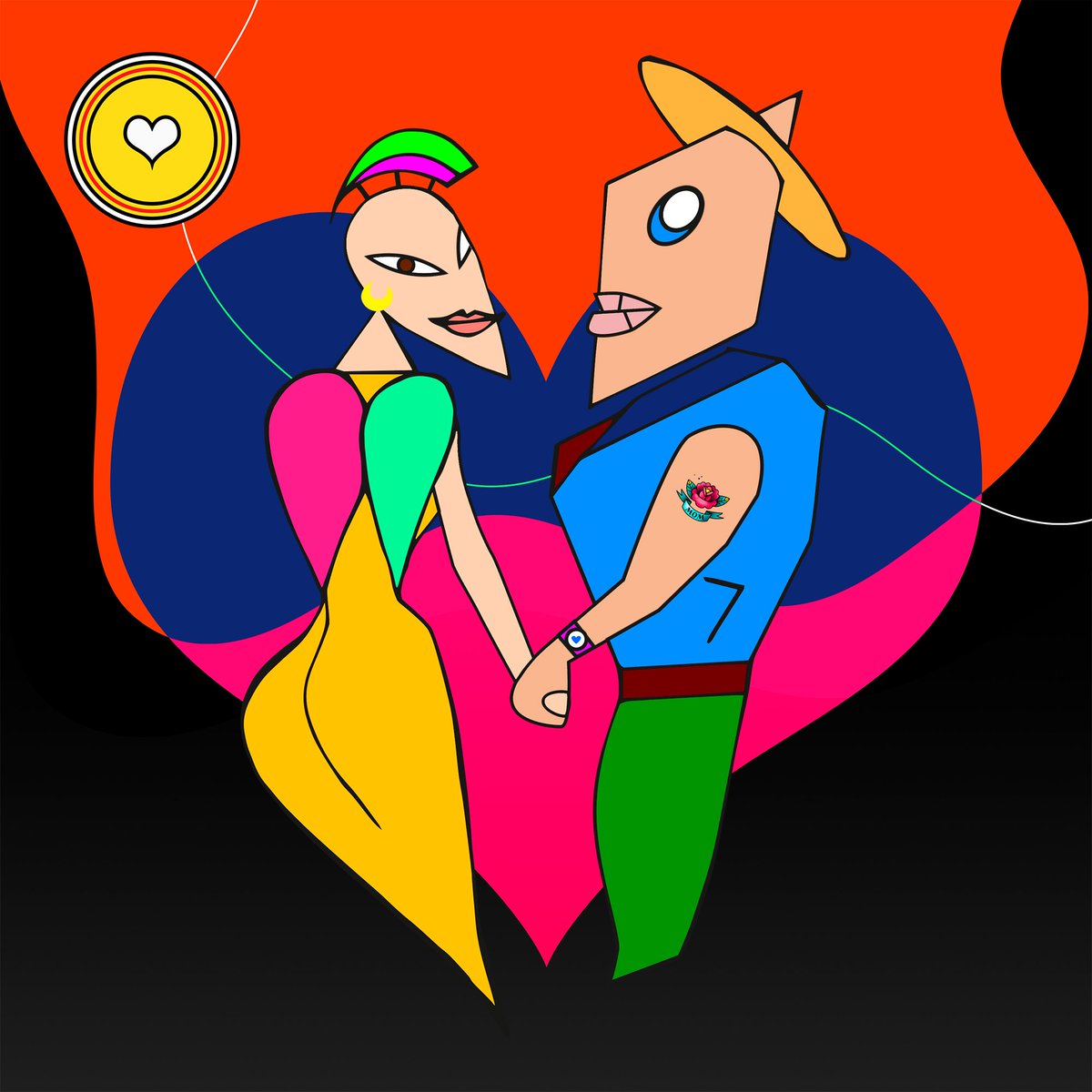 Love is in the air! &amp;It's Contagious!🔥
 Two people fall in love, a certain positive energy gives off and spreads all around them. Being around people who are in love makes us more susceptible and open to fall in love ourselves.  Love is possible!  💕😘💕
#nft #nfts #SneakPeek