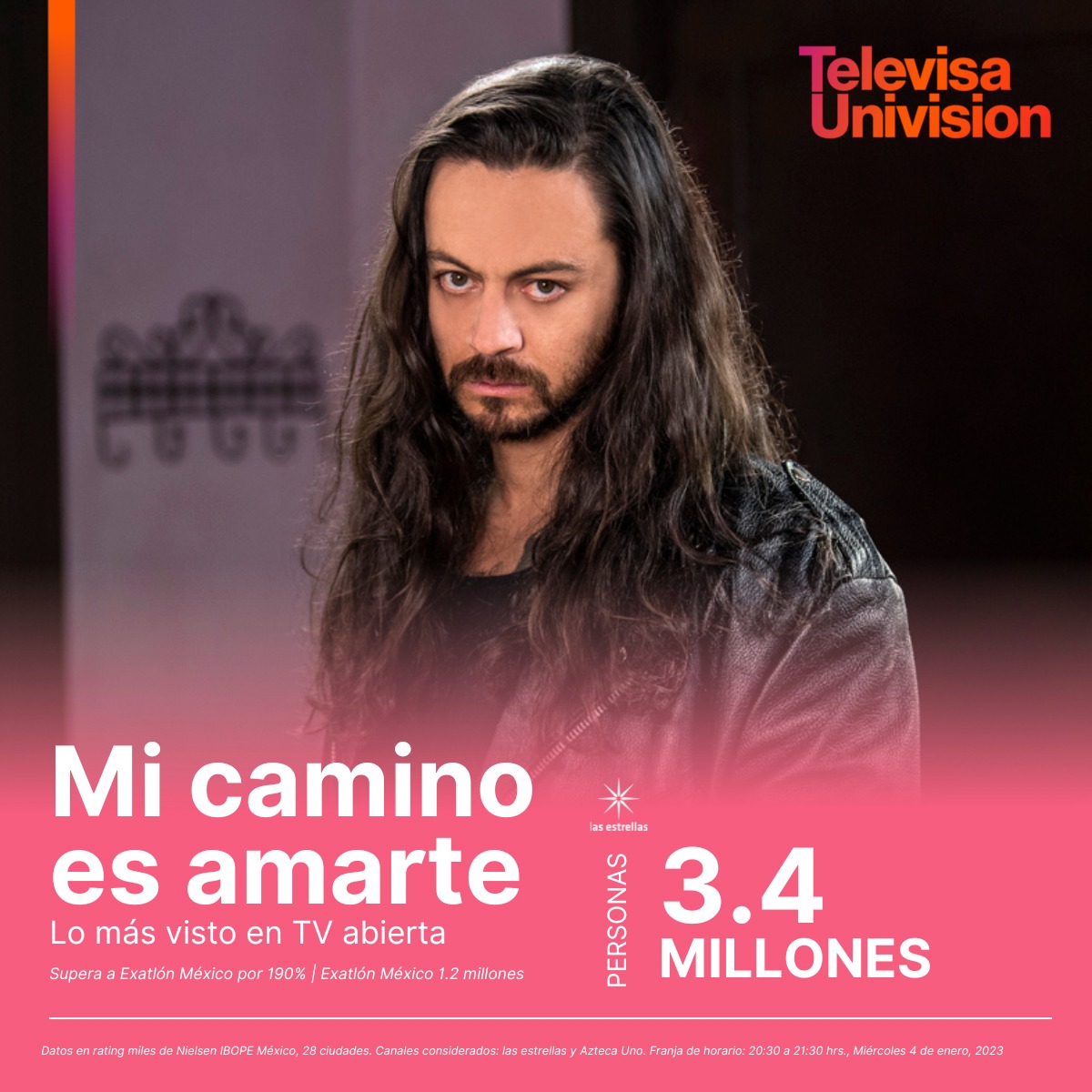 🚛 #MiCaminoEsAmarte acumuló ayer 3.4 millones de personas en audiencia, manteniéndose como lo más visto de la TV abierta. 📺

#TUPrensa #Ratings