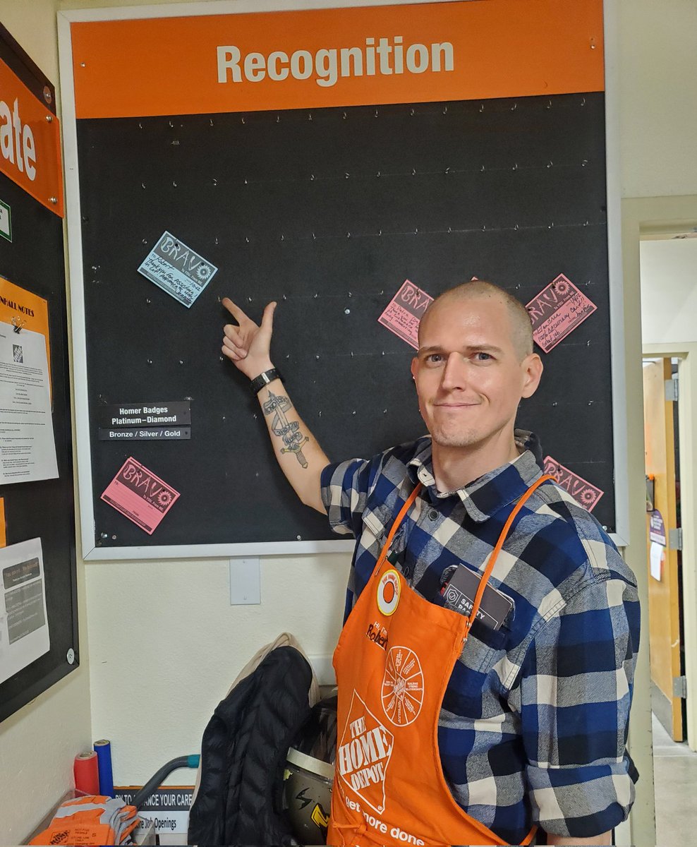 Debbie C (@deborahcrookes) on Twitter photo New Associate Robert, 1st day on the floor, being recognized for helping in all areas.  He's freight but he covered the lot!! #HDculture #theclub #0469 New Associate Robert, 1st day on the floor, being recognized for helping in all areas.  He's freight but he covered the lot!! #HDculture #theclub #0469