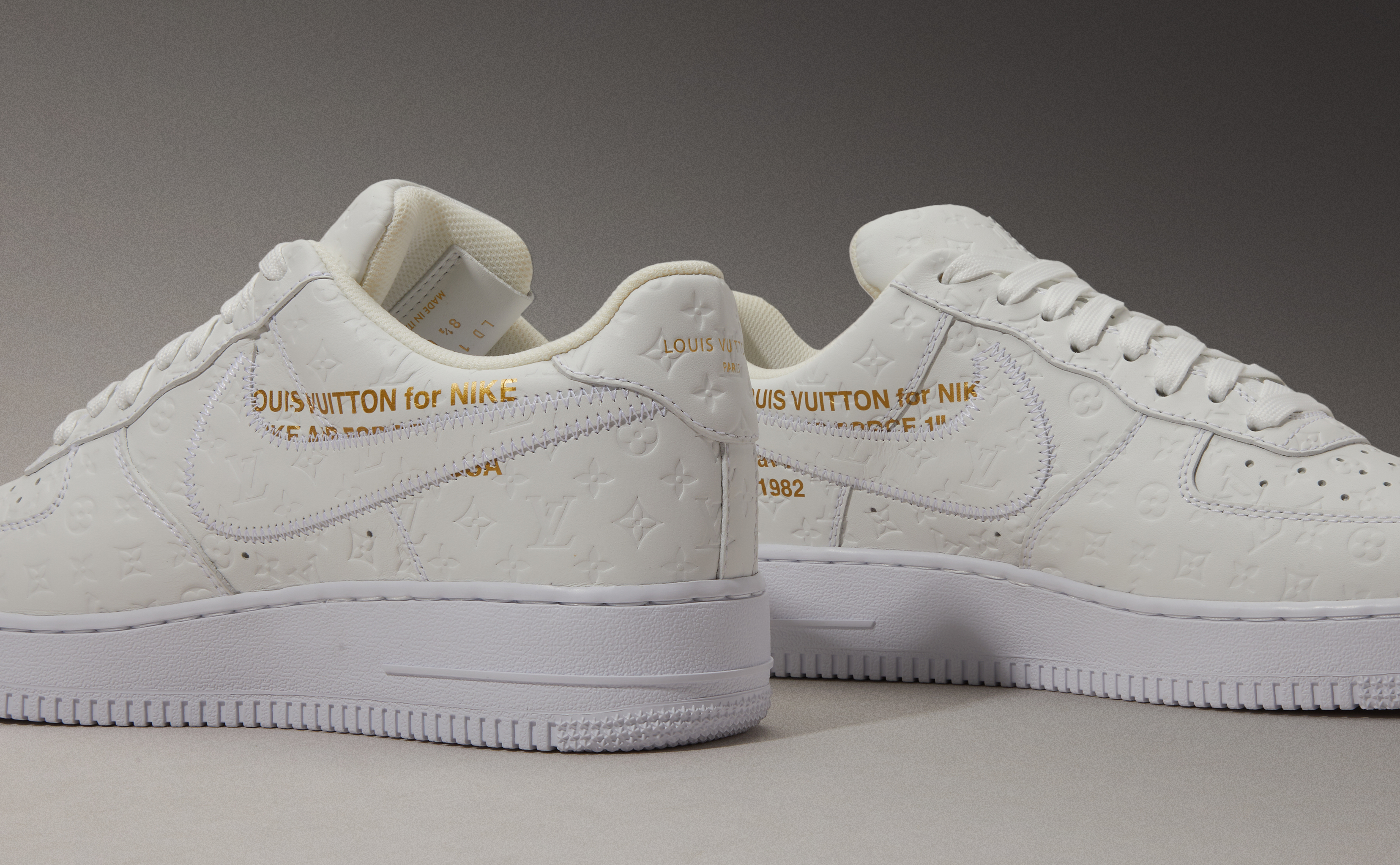 Flight Club on X: Made in Italy. Hoops and high fashion converge on the Louis  Vuitton x Air Force 1 Low 'Triple White,' dressing the timeless silhouette  in a premium white leather