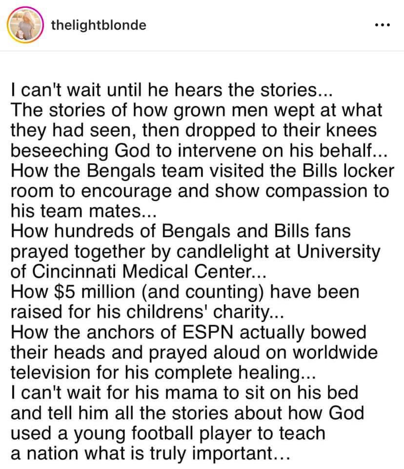 BOOM! 👊🏼💙🙏🏼🔥#DamarHamlinStrong