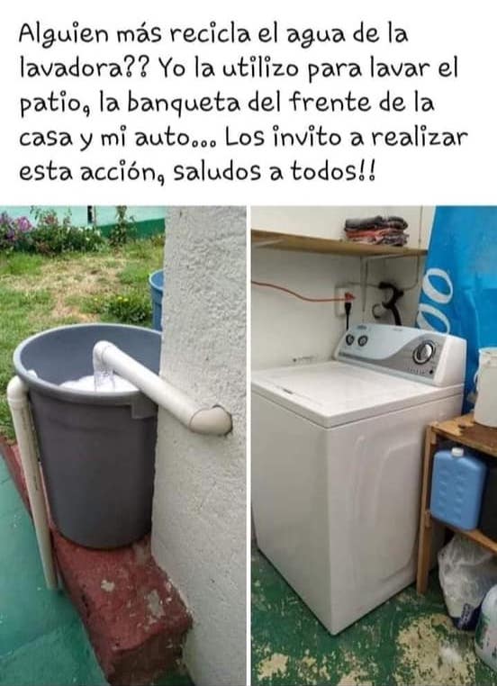 EcoInventos's tweet photo. ¿Reciclas el agua de la lavadora?

Cómo reutilizar el agua de la lavadora, usos 👇
https://t.co/BmQ2au09Uo https://t.co/xpWeNEzqEm