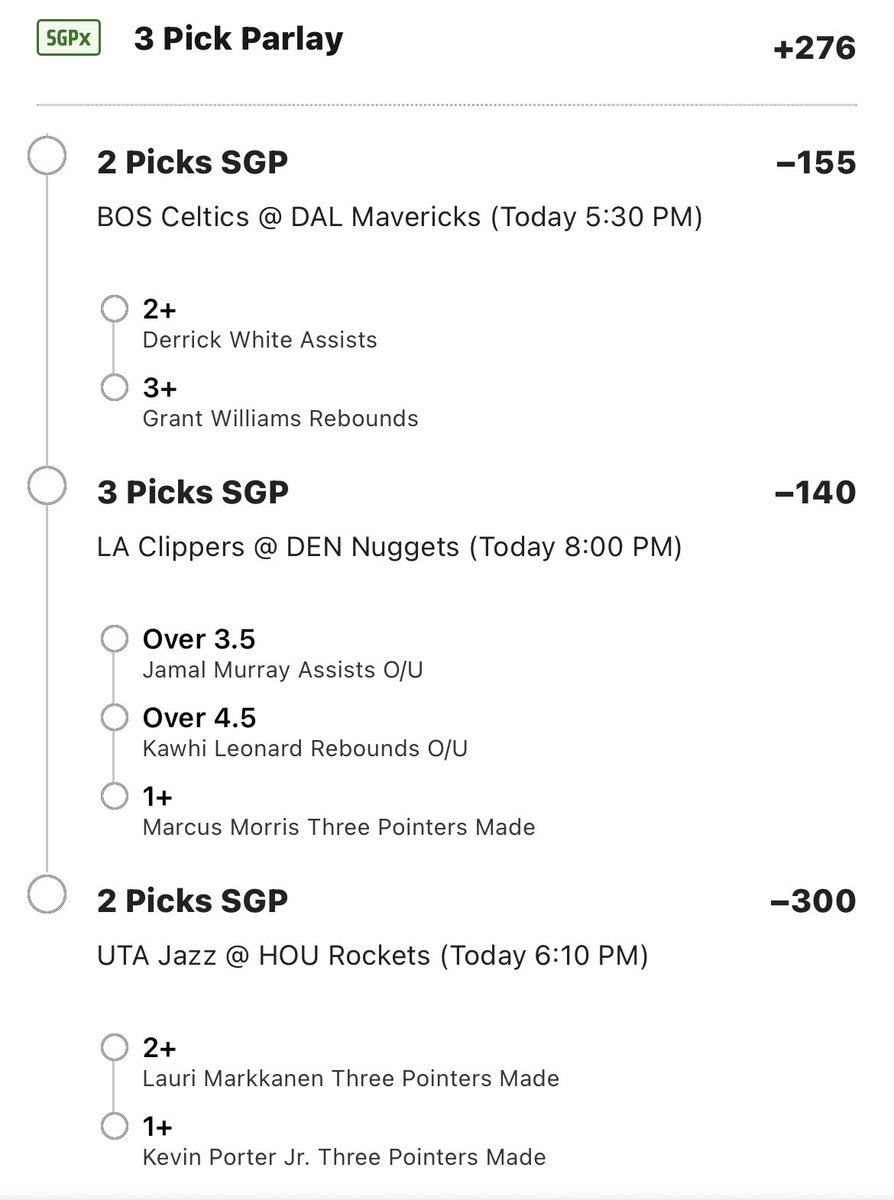 SwiftsPicks's tweet photo. #FreePicks here’s a free parlay for today!!
#Basketball #NBAAllStar #NBA #NBATwitter #NBABets #NBAPicks #NBAProps #NBAGambling #NBABetting #NBAExperts #NBABettingTips #FanDuelNBA #DraftKingsNBA #PrizePicksNBA https://t.co/3acb4uv2iL