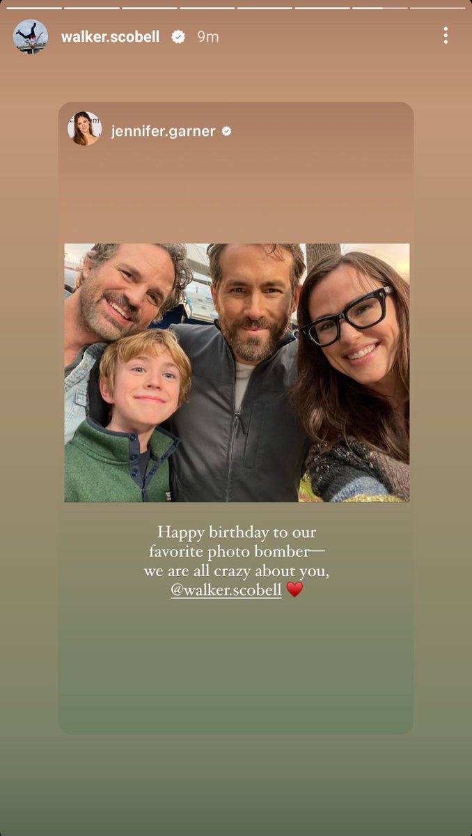 walkerscobellth's tweet image. A birthday wish by Jennifer Garner 💝 #TheAdamProject 

#WalkerScobell #PercyJackson
