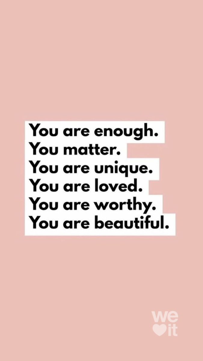chloegomezuk's tweet image. You are enough.
You matter.
You are unique.
You are loved.
You are worthy.
You are beautiful.
Repeat
#RareBeauty #rarereminders @SelenaFanClub @rarebeauty