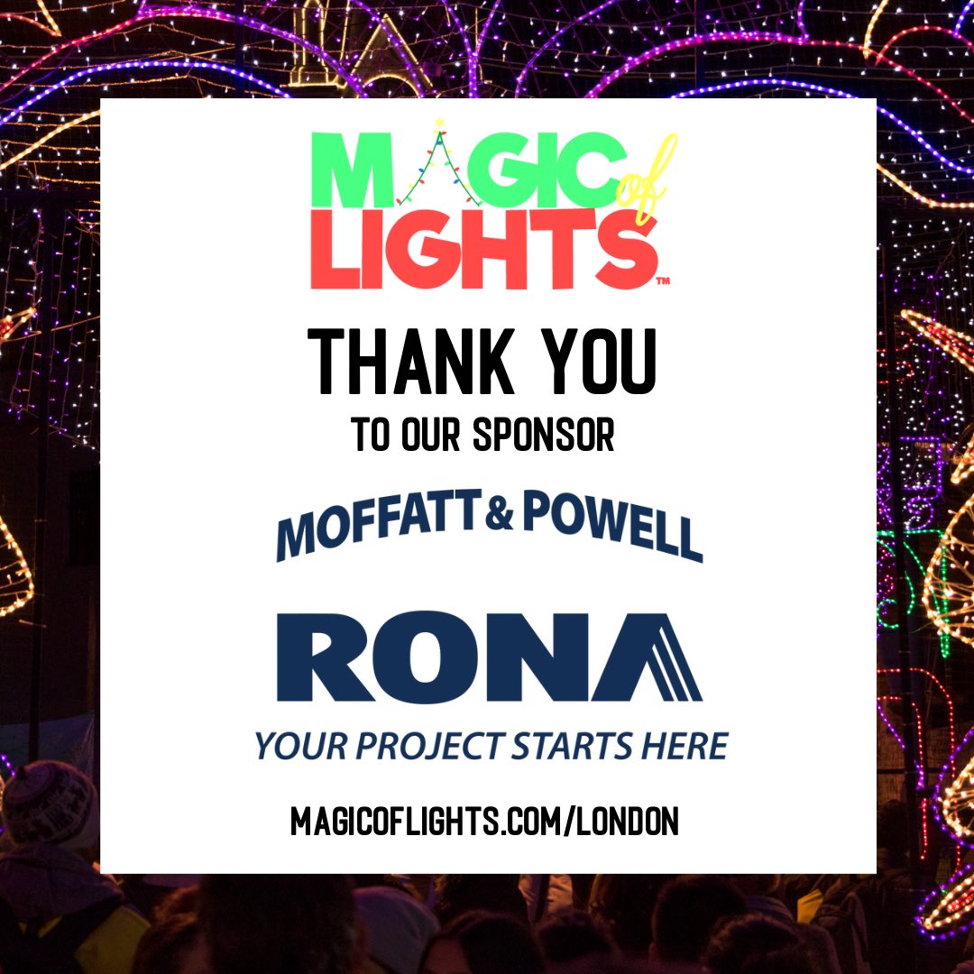 Moffatt &amp; Powell is a family owned building materials and retail supplier, connecting you with quality products and local expertise for your next project since 1956!

Thank you for being our sponsor 🤩

#ldnont #519london #519ldn #ldnontario #magicoflights