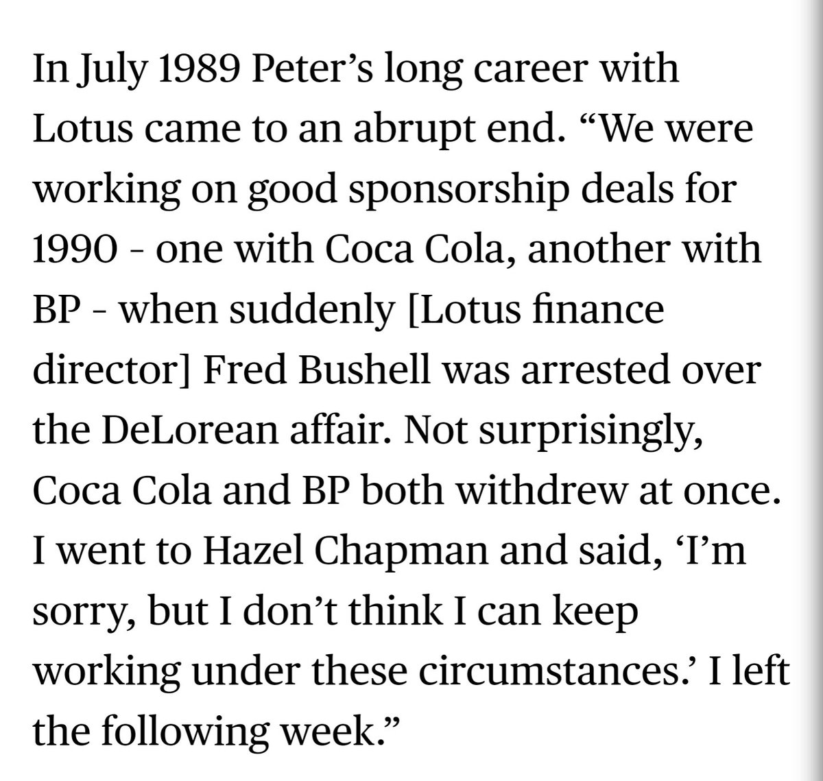 gumbidave's tweet photo. @UnracedF1 @virtualstatman From an interview with Peter Warr (former Team Lotus team boss).

Would appear to be a 101 from 1989 painted to show Coca-Cola what the car would look like if they agreed to sponsor the team.

Full interview at https://t.co/TK5aEmIQGU https://t.co/Ux8DUM00Nx