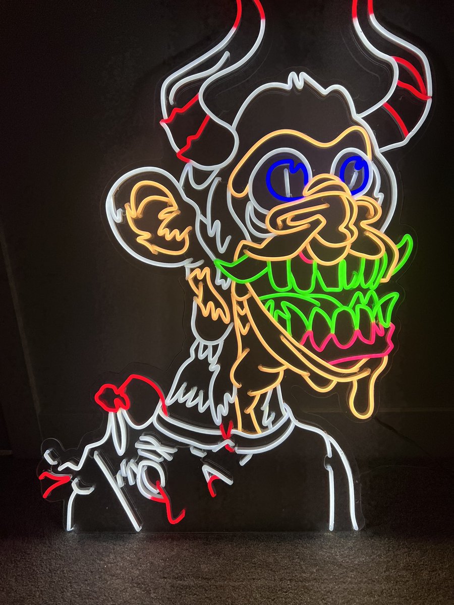 First piece of art I have ever owned/bought. 
Thank you <a href="/NeonApesYC/">N3ON 🍌</a> for bringing MAYC #29757 to life for my office 🔥

Bullish all things <a href="/BoredApeYC/">Bored Ape Yacht Club 🍌</a>.