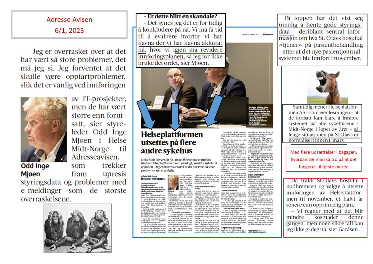 #Helseplattformen og farcen omkring den fortsætter. Men visse og somme tror på at det kan ende lykkeligt! Lidt sent at tro på julemanden!