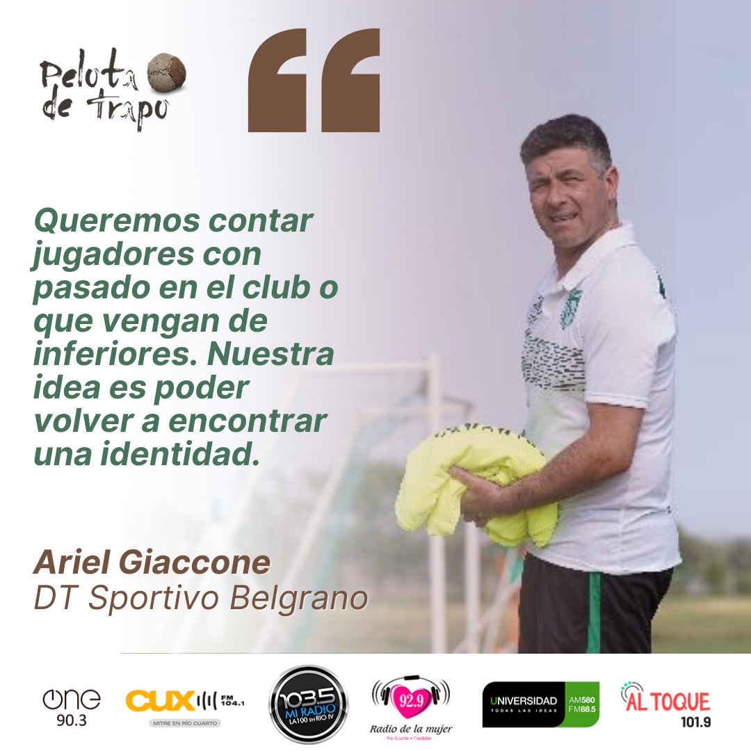 Sportivo Belgrano se prepara para una nueva temporada del Federal A y hoy su flamante entrenador, Ariel Giaconne, dialogó con nosotros. ⚽️📻