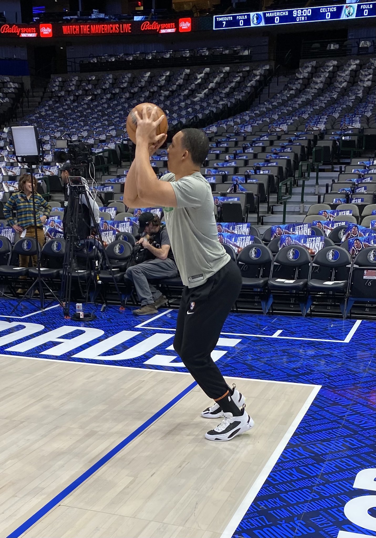 Tim MacMahon on X: &ldquo;Celtics forward Grant Williams is wearing Luka 