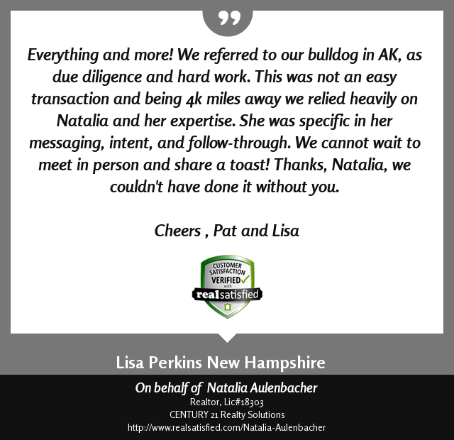 NAinRealEstate's tweet photo. I’m not sure I could be more thrilled by a testimonial. https://t.co/z0vcqfr8hl via @realsatisfied https://t.co/GxrpjZGK6h