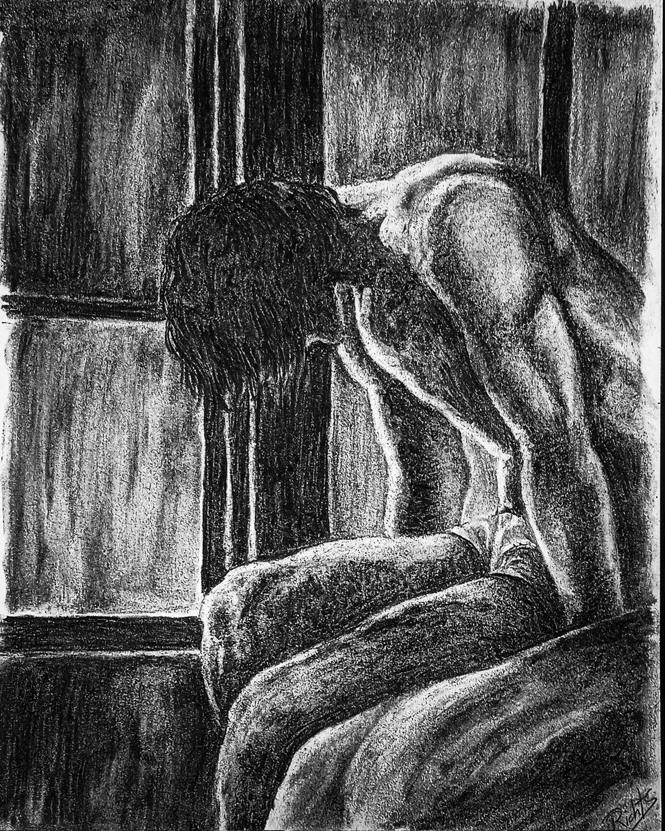 dr_Rizos's tweet photo. "Another day..." 30x22 cm, carboncillo sobre cartulina. Hacía muchísimo que no publicaba nada por acá, pero esto es por embullo así que aguántense los garabatos que vienen https://t.co/oAjPV9quFb