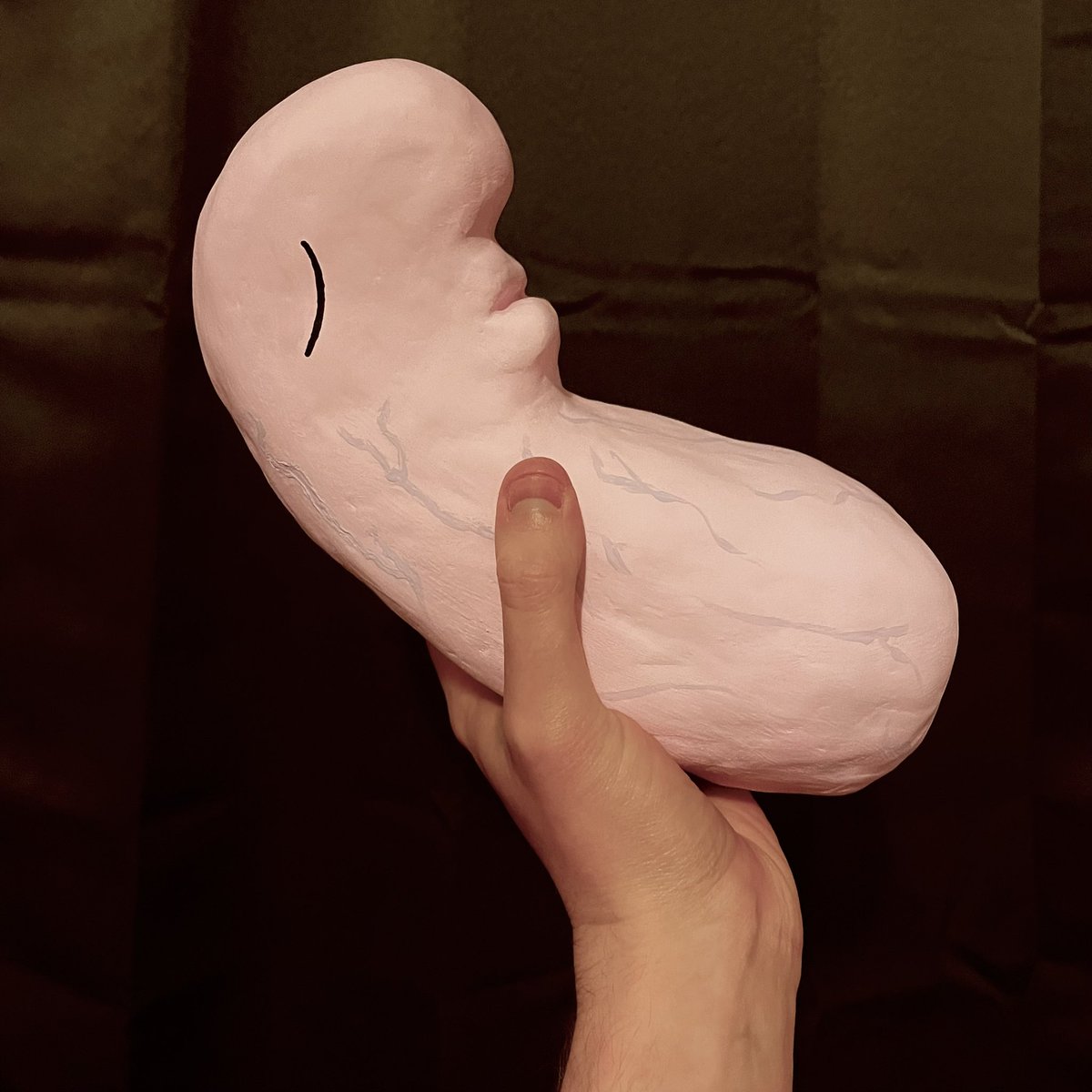 latelyaliens's tweet photo. “Yeh”
I’ve been forgetting to properly post this but here’s my life sized #smilingfriends baby that I made over the summer. My next project will be learning how to sew a suit for him :o) @psychicpebble @MichaelRCusack @adultswim https://t.co/XFK4KQxxw2