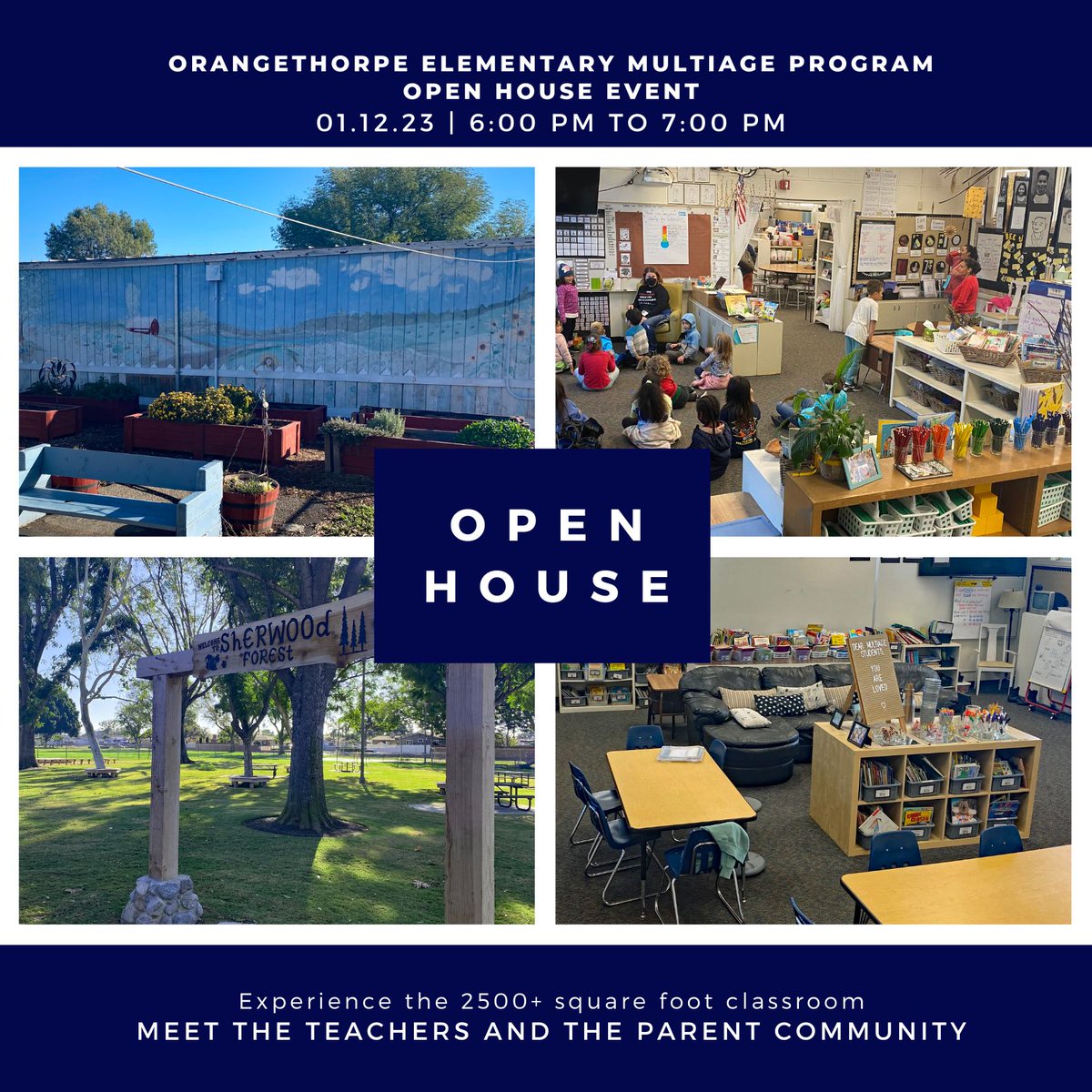 If you are looking for a unique learning experience for your child, please join us for our Multiage open house on Thursday January 12 from 6:00 - 7:00pm.