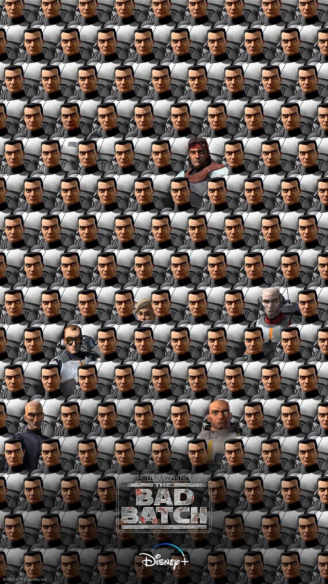 TheSWU's tweet photo. NEWS: A new official poster for #StarWars: #TheBadBatch Season Two has been revealed! 

Can you find all of the hidden Bad Batchers? 👀 https://t.co/Iz4EUcTfdq