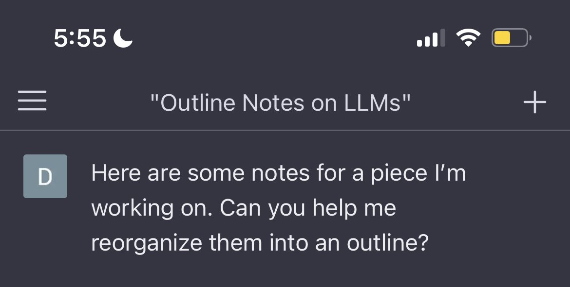 danshipper's tweet photo. If you’re a writer, this is one of the most useful ChatGPT prompts: https://t.co/Vs23amwYtj
