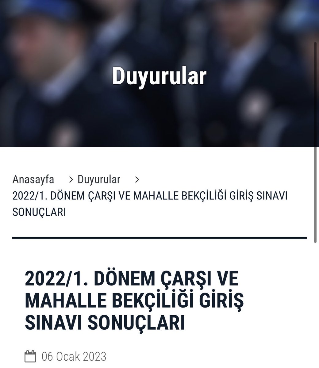 2022/1 Çarşı ve Mahalle #Bekçi giriş sınav sonucu açıklandı. #Egm #Tiktok #12ocakisbırakıyoruz