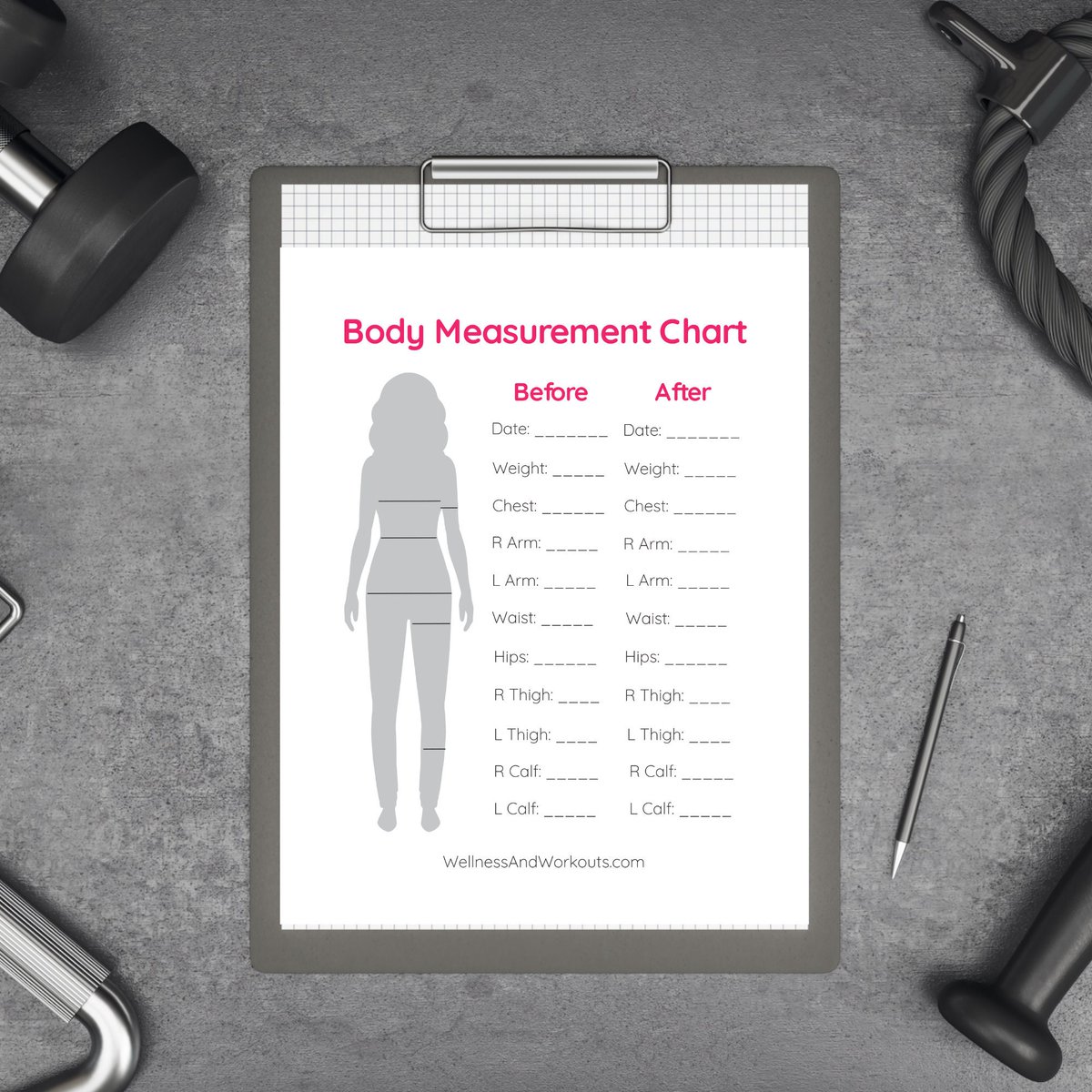 What gets measured gets done! Set yourself up for success-visit my #etsy shop & get a Body Measurement Tracker/Weight Loss Tracker/Fitness Journal/Progress Tracker for Weight Loss, #fitnessmotivation etsy.me/3VJ02w4 #pink #bodymeasurement #measurementtracker