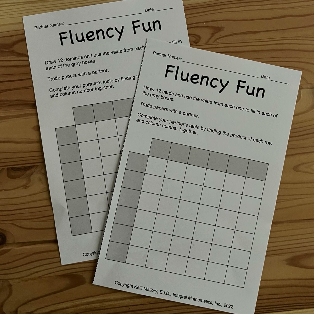 Mathcutups's tweet image. I&apos;ve focused some this week on fact fluency so here&apos;s another thought on the topic...

One way to warm up for class is to use a blank grid of any size. Have students fill in the row and column headings with a number. Trade papers &amp;amp; fill in each other&apos;s grid.

#mathteaching