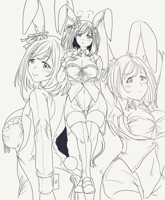 バニーフラッシュ速攻ペン入れしてます
勢いある時に描いとかなきゃ 