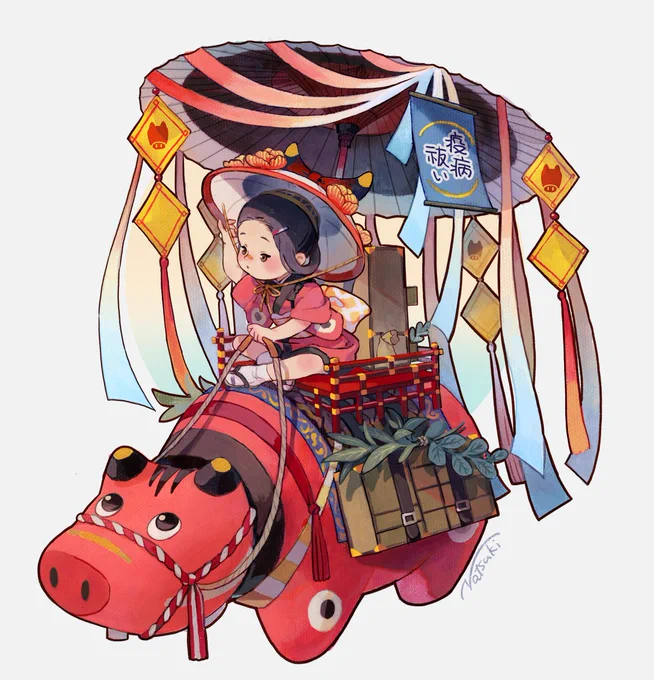 DMのイラストを描かせていただきましたgallery monogatariさん()が開催されるむすび展が開催間近となりました!展示期間:2023年1月8日〜1月22日(前回7日とお伝えしておりましが8日のようです!大変失礼いたしました)伝統的な和のモチーフがテーマとなった作品展です#むすび 
