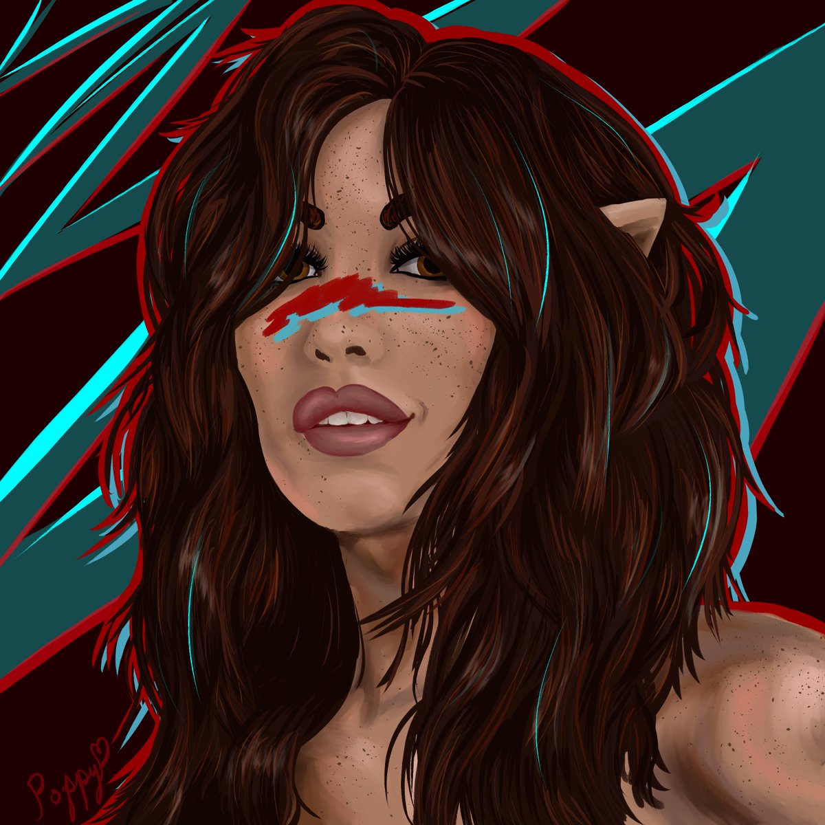 Lets_Get_Brave's tweet photo. Bethany Hawke! I finally painted her! Not sure why I haven't sone this before. XD Featuring pointy ears from a friend's HC of the Hawkes being half-elves. They heavily inspired me to paint this lovely lady, so I hope she lives up to expectations! 

#bethanyhawke #DragonAge https://t.co/iM7o5mHZp9