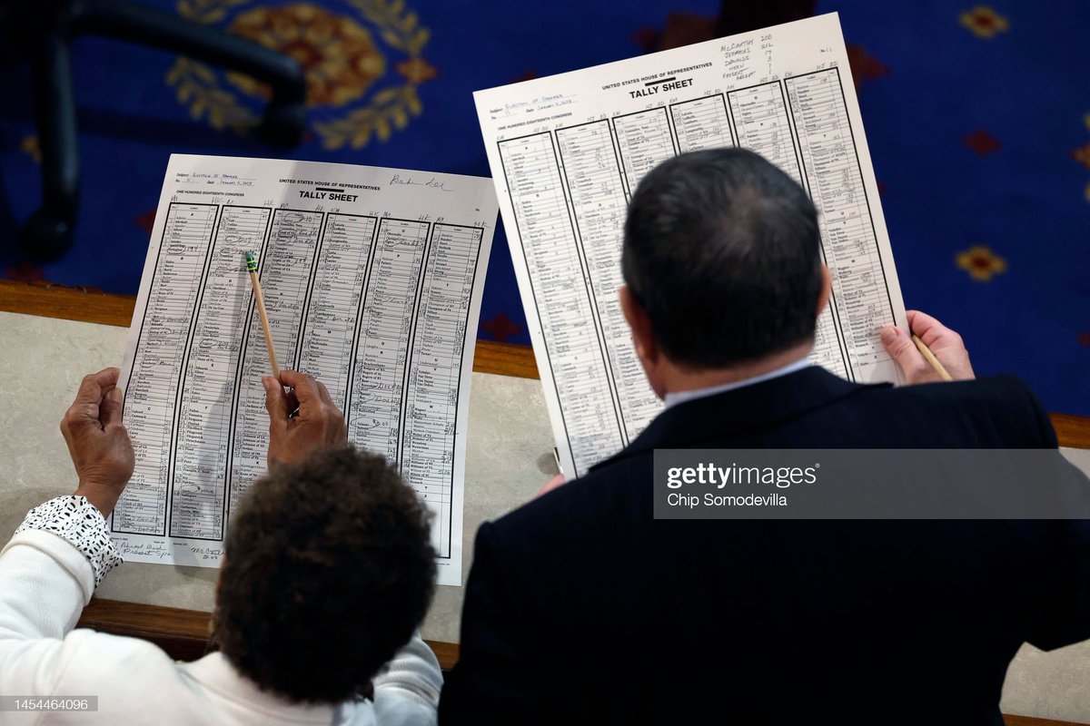 No deals and no compromise yet as U.S. Congressmembers continue voting to elect a new #SpeakeroftheHouse 📷: @WinMc, @AnnaMoneymaker, @somogettynews #SpeakerVote #KevinMcCarthy