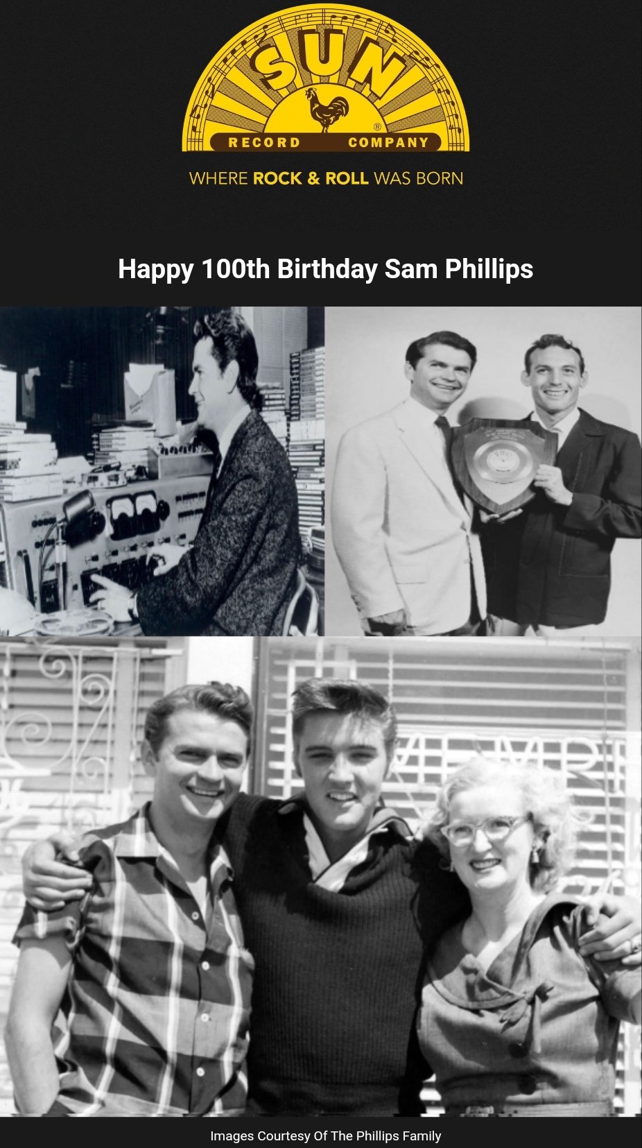 Rockin\ World
Facebook Group

Wishes 100th Happy Birthday
Mr Sam Phillips

HBX 

Kool Daddy Elvis 