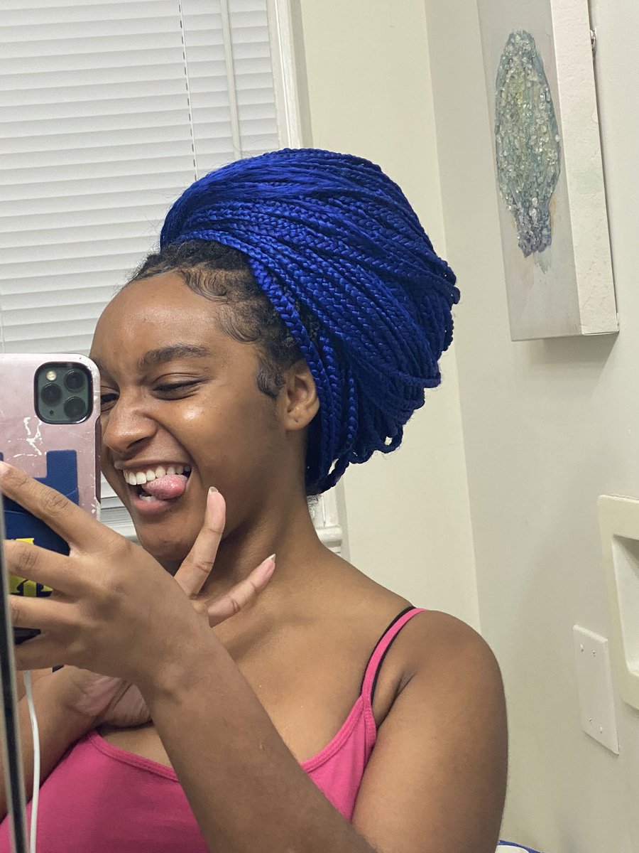 kaaitlynn45's tweet photo. The blue braids did what they had to do🥰🥰 #personalfav https://t.co/E5OwcCKwet