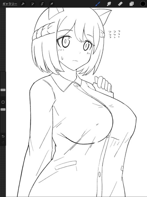 線画。

やっぱいのりんの髪の毛ムズい。

塗る。 https://t.co/UlSiaj3EHS 