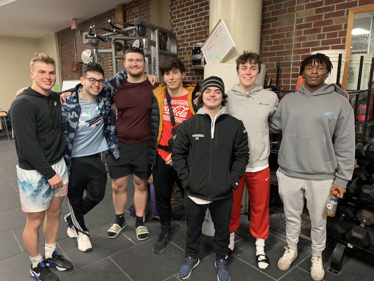 Look at this legendary group that stopped in today! Love these guys! @brighton_fb #ThePack #familyforever