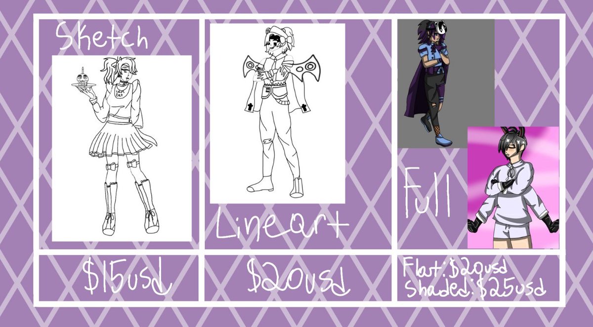 Funtime_CC's tweet image. (Temporary Pinned)

Hey there! i am currently opening my commissions again to try to make some extra money to help with bills and groceries! if ur interested, check out my Carrd here: funtimecomissions.carrd.co

#Commission #commissionsopen #art