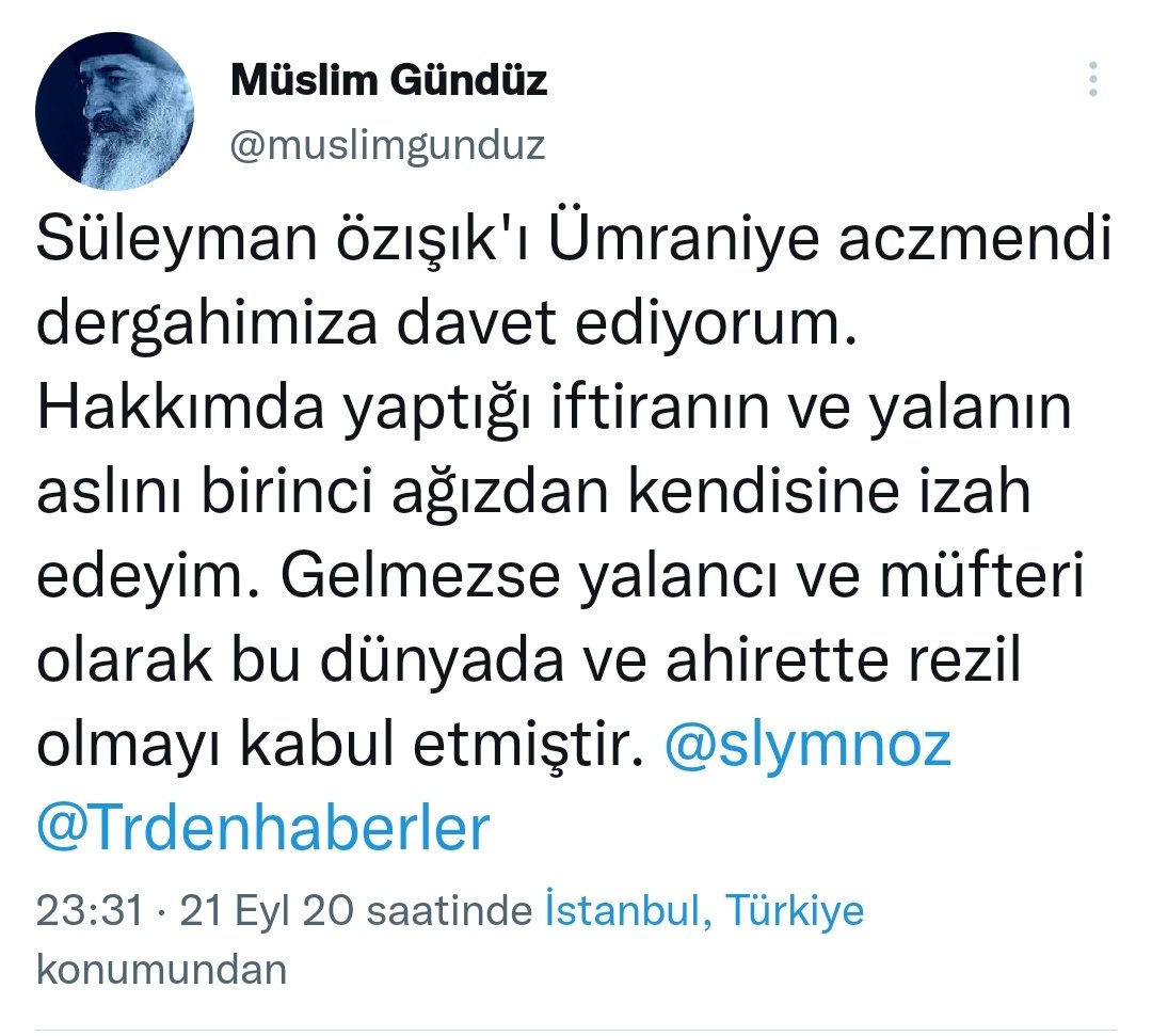 abdulmetin111's tweet photo. Sy @HadiOzisik serzenişiniz beni iki yıl kadar geri götürdü...

Kardeşiniz @slymnoz yaşadığı sıkıntıların kaynağı "bir polis şefine itimad edipte @muslimgunduz'ün şu samimi davetine mukabelede bulunmamasıyla" ilgili olabilir mi acaba !? https://t.co/I6hFX2fqDO