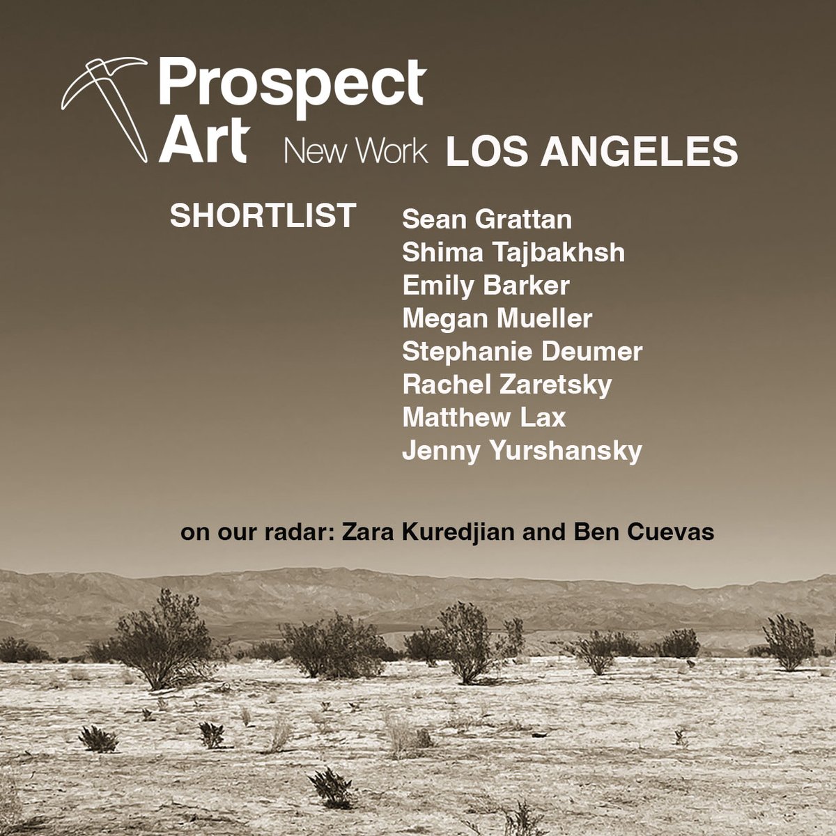 We are please to announce the shortlisted artists for the NEW WORK Los Angeles grant. We are setting up studio visits with all the shortlisted artists over the coming weeks and hope to select the grant recipient in February. #contemporaryart #LosAngeles #shortlist #propsectart