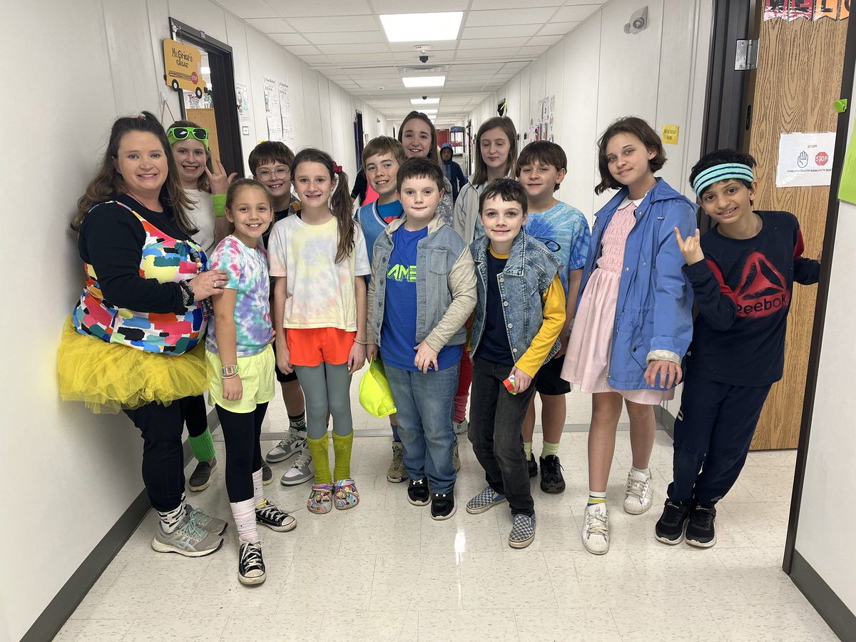 80s day with these rad kids! <a href="/OldHundredES/">Old Hundred Elementary School</a>
