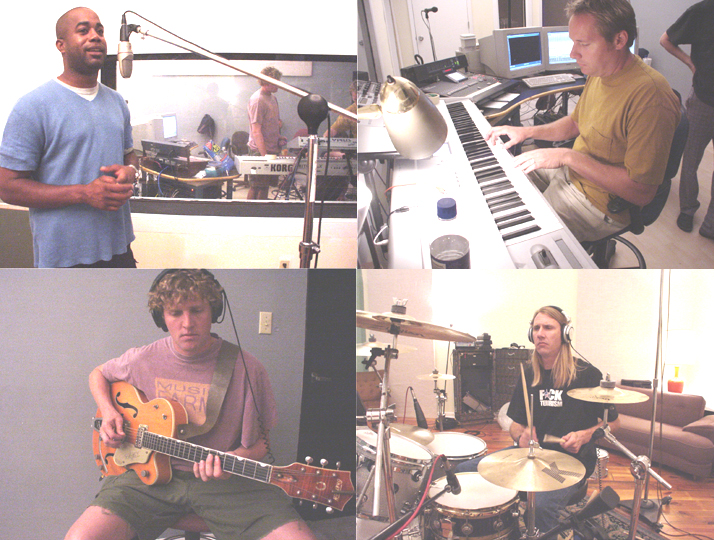 HootieTweets's tweet photo. A memory from the Hootie files about 20 years ago 🤯 What song do y’all think we were recording here? #TBT https://t.co/hBIA6Noa4a