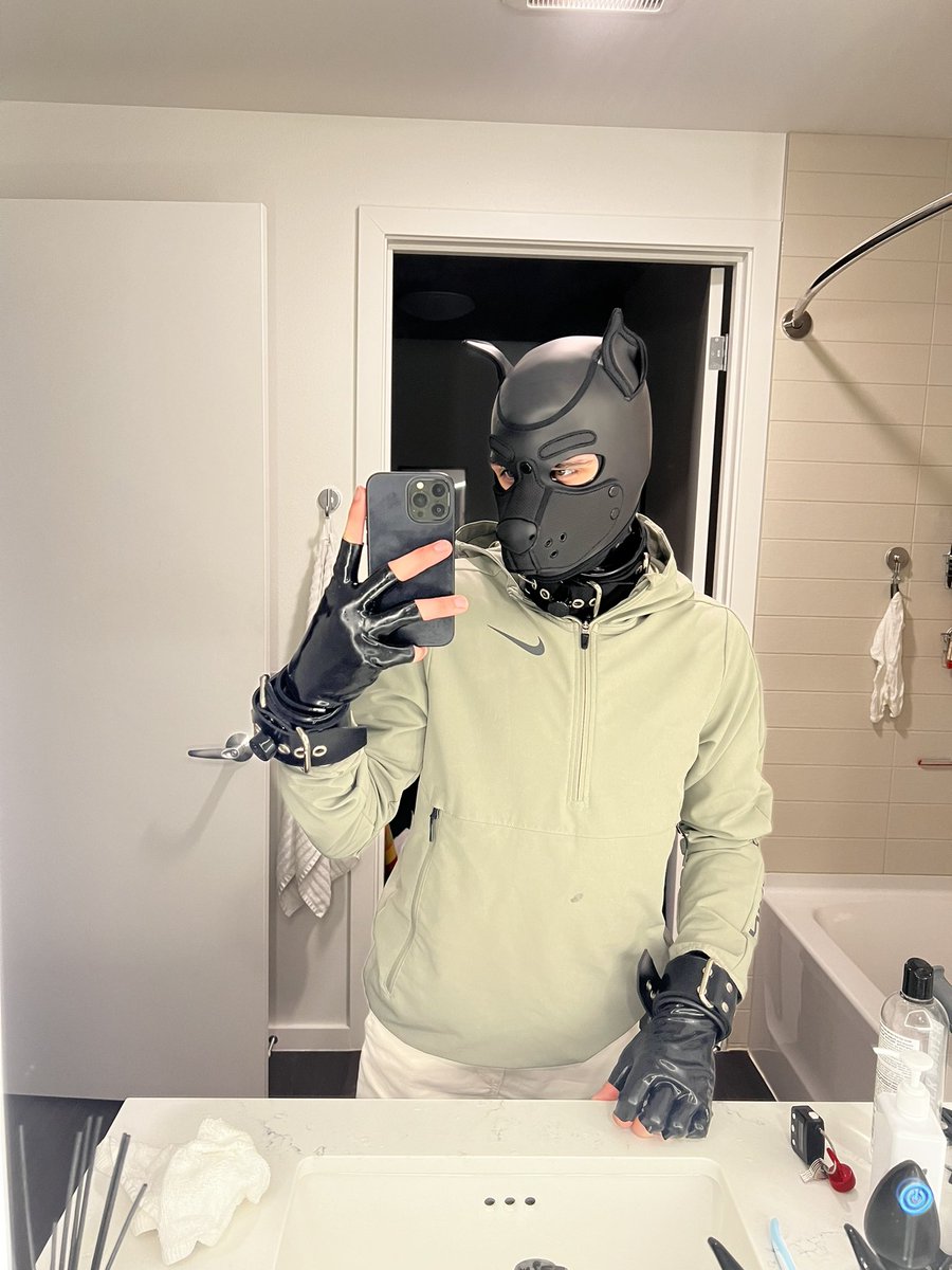 Locked in rubber for at least five hours 😈